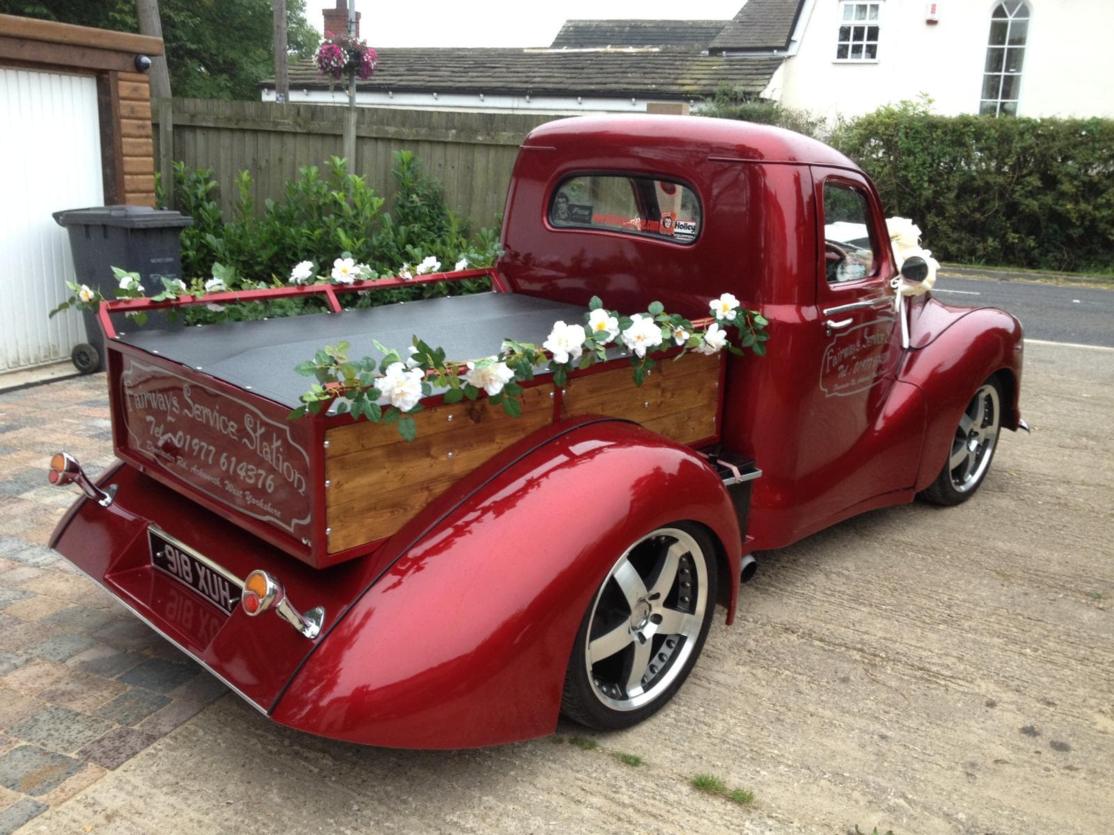 Fairways Austin pickup with flowers