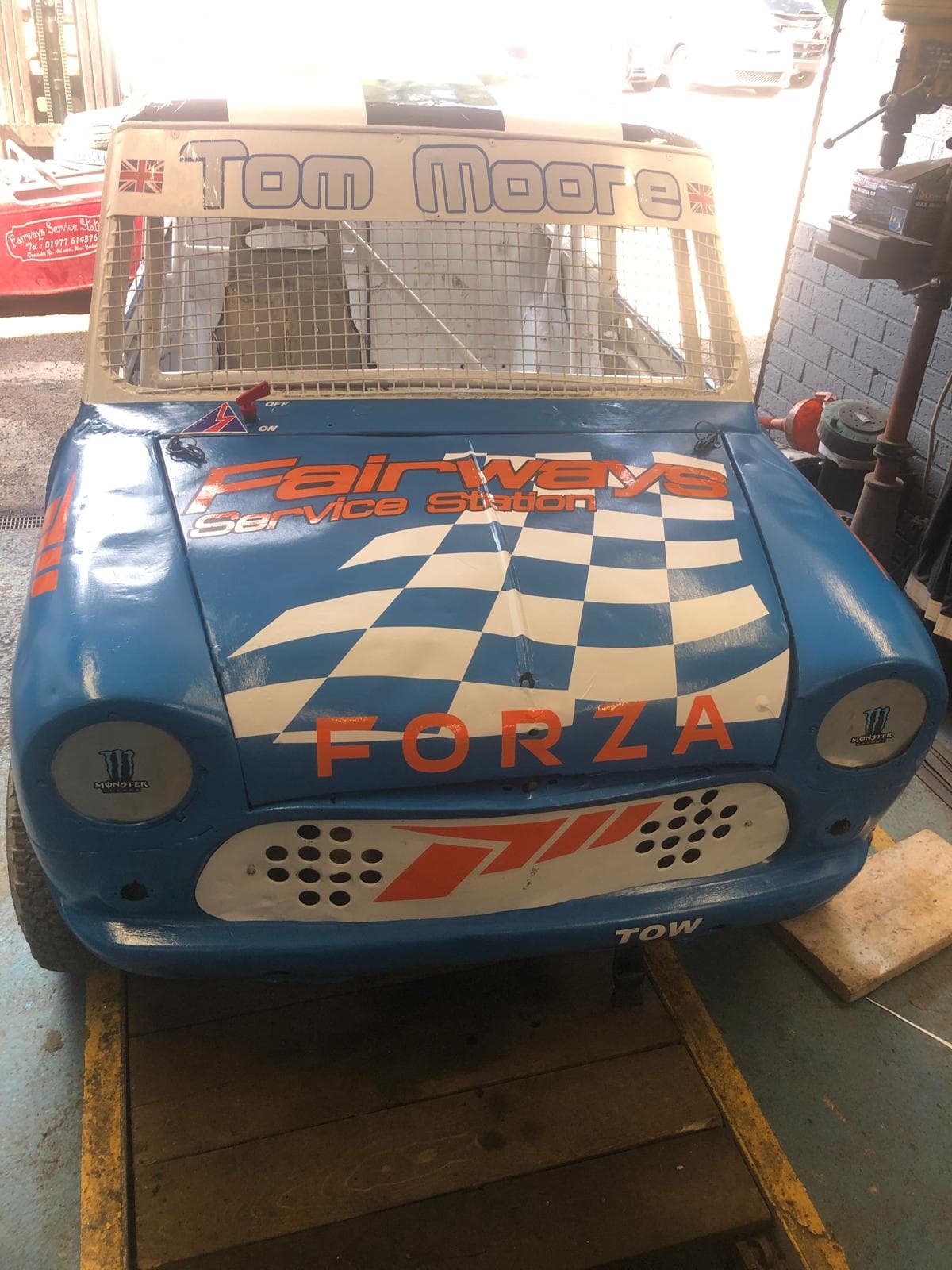 Mini stock car built at Fairways