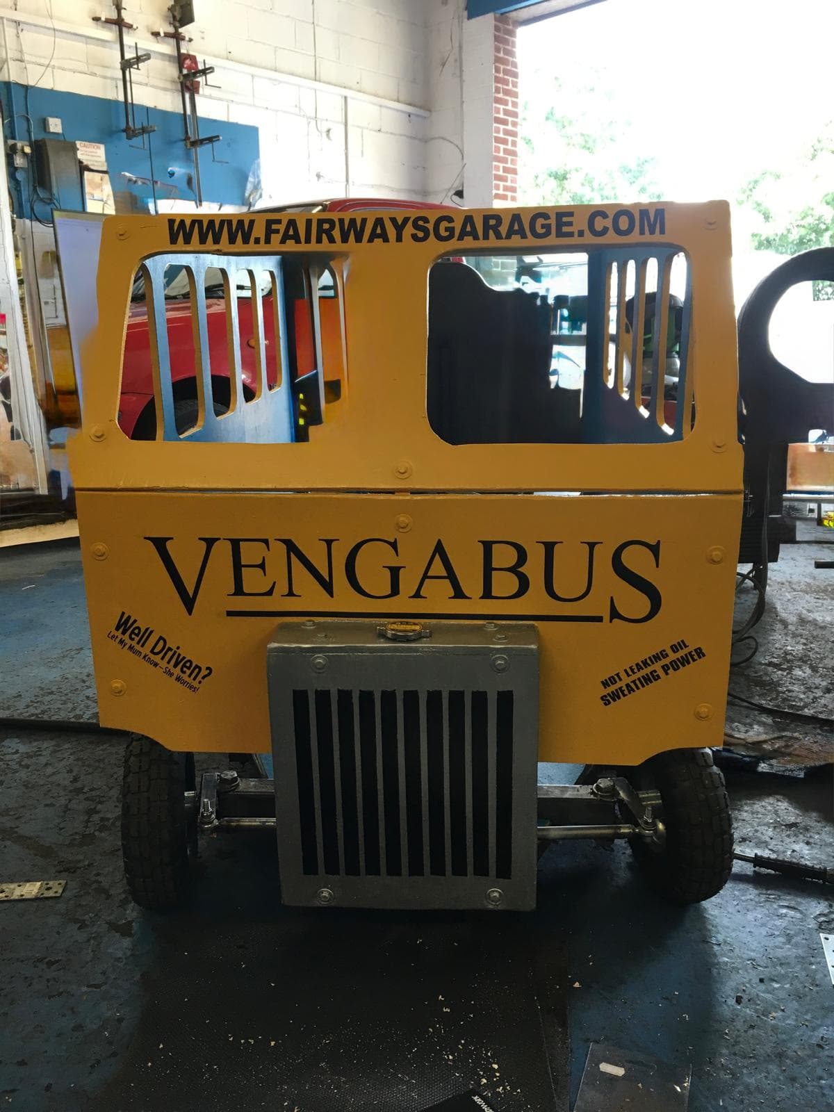 Custom Vengabus build in the Fairways workshop